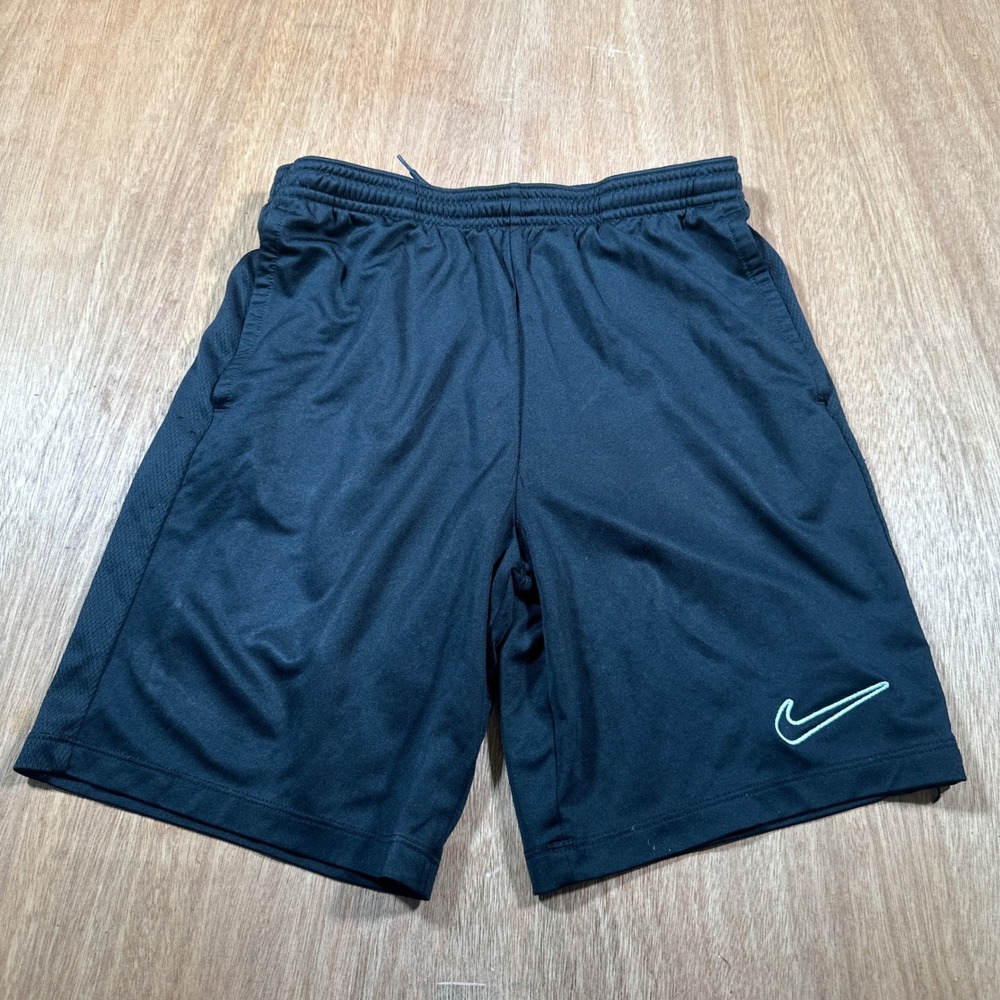 Nike Dri-FIT Shorts Kids Large Black Training Activewear DX5416-010 Mesh Side